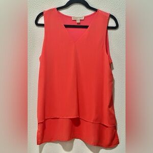 Michael Kors Vivid Coral Tank Top